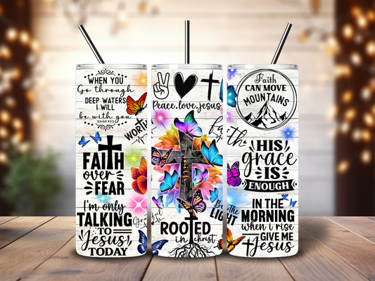 Faith Over Fear 20oz Tumbler